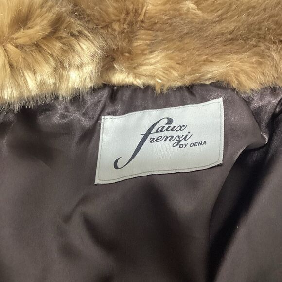 Faux Frenzi by DENA Animal Print Fake Fur Vest S - Picture 5 of 5